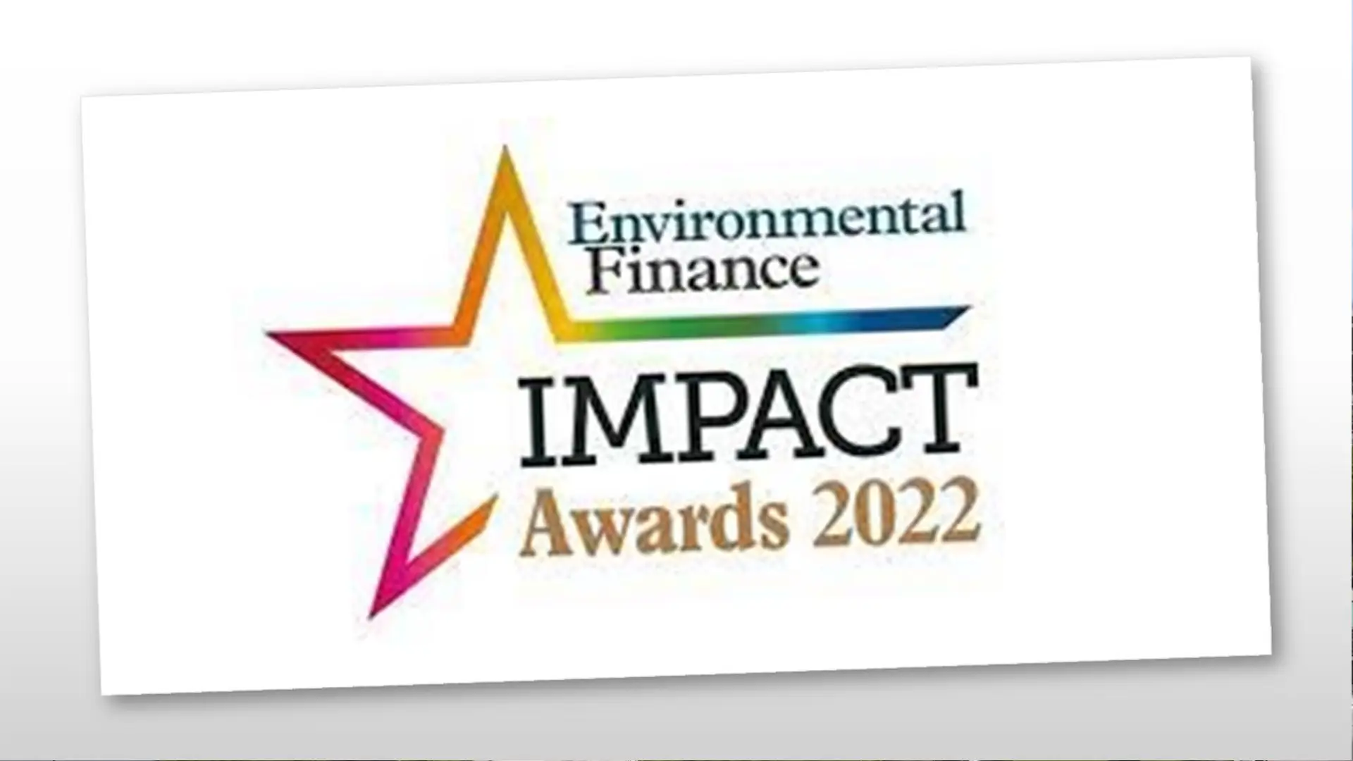 ARISE IIP wins two awards at the industry-reference “IMPACT Awards 2022” held by Environmental Finance